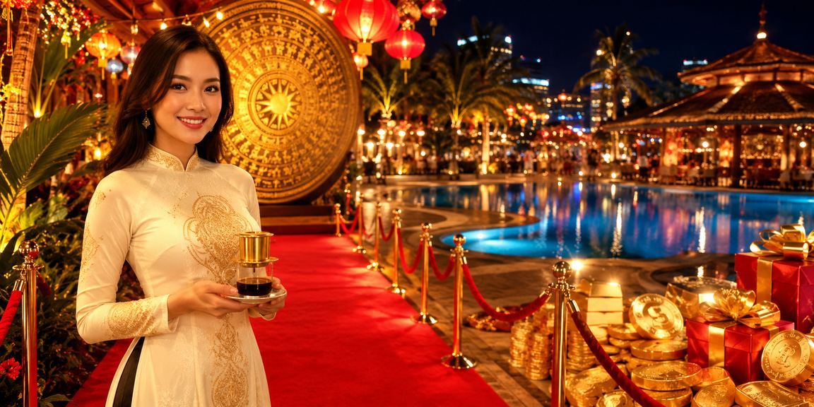 Trò chơi jackpot với nền cà phê Nha Trang quyến rũ